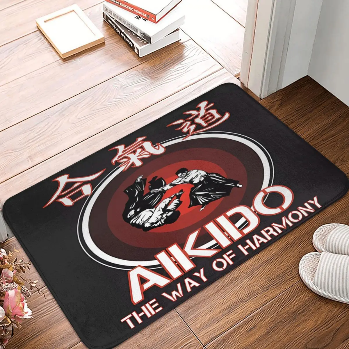 Aikido The Way Of Harmony Cool Martial Arts 40x60cm Carpet Polyester Floor Mats Retro Bathroom Indoor