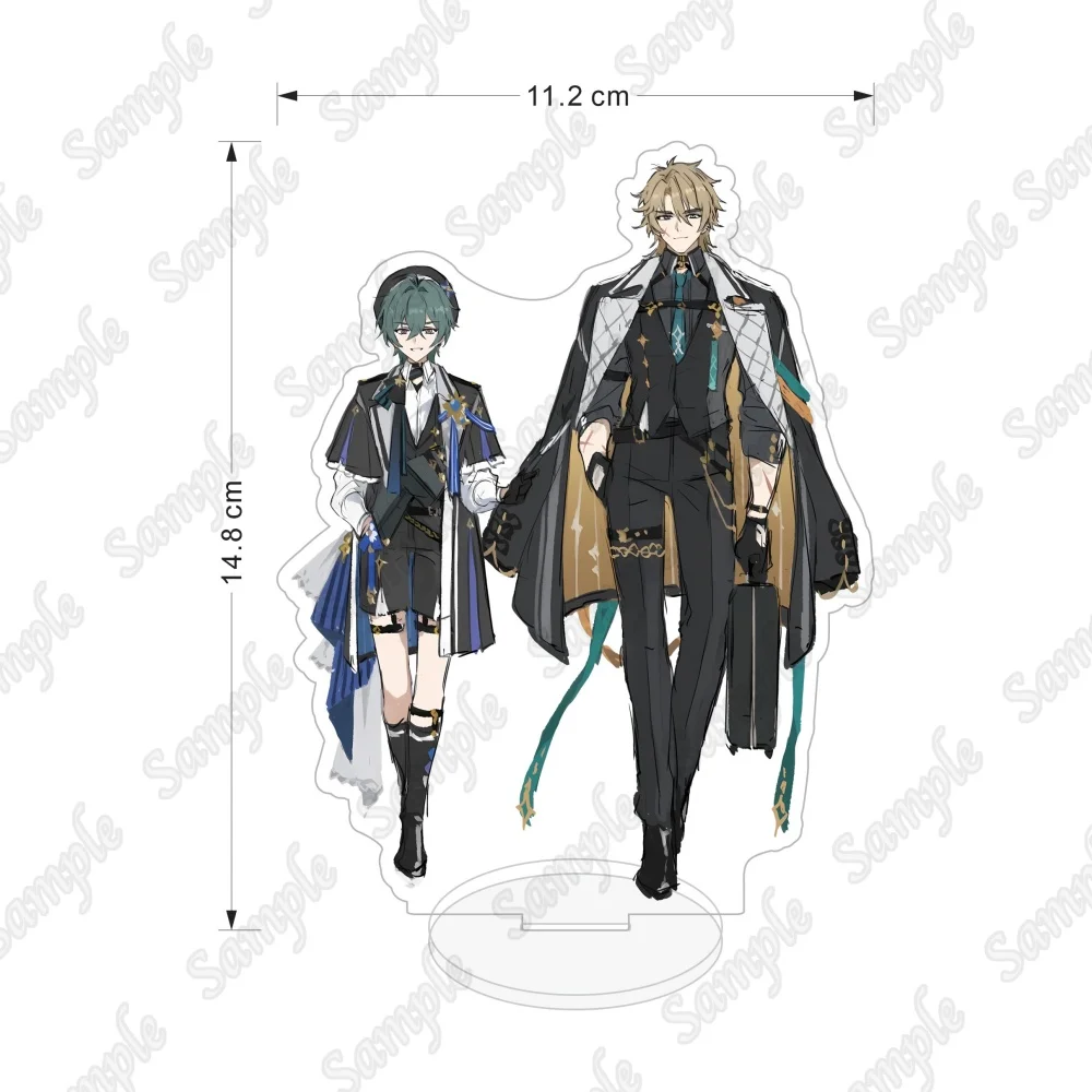 Honkai Star Rail Acrylic Standee Aventurine Sunday Jiaoqiu Moze 15cm Anime Game Figure Desktop Model Plate  Desk Decor Keychain