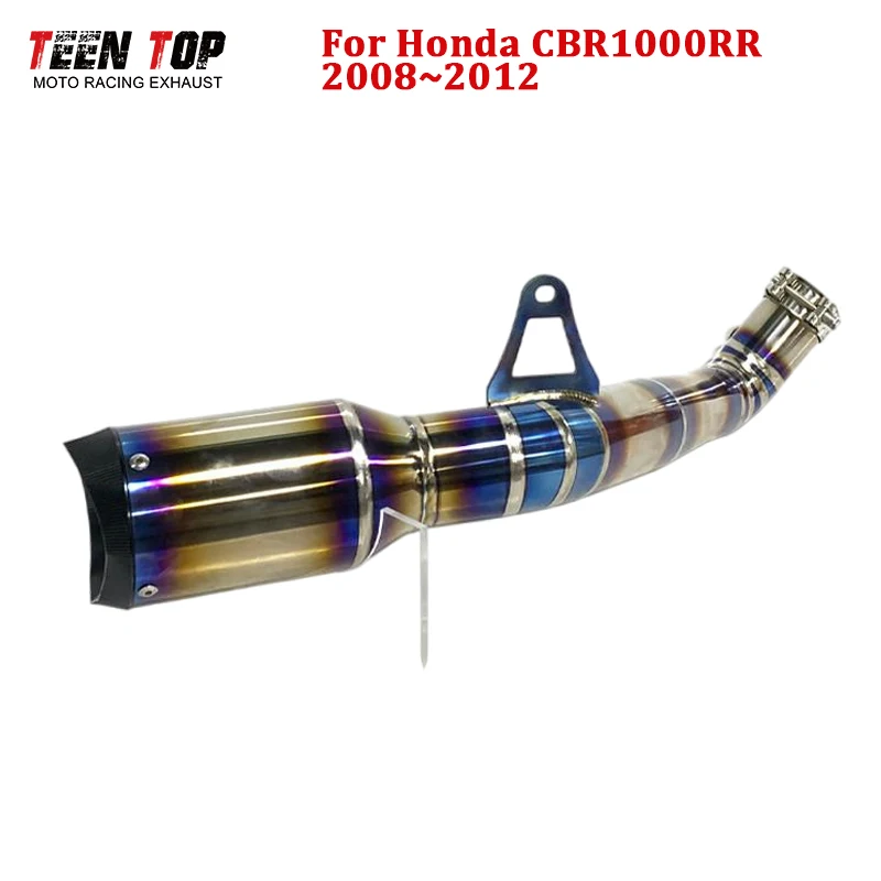 

Titanium Alloy Exhaust Pipe For Honda CBR1000RR 2008~2012 Slip-on Exhaust Motorcycle Exhaust Muffler Silencer Motor Silencieux