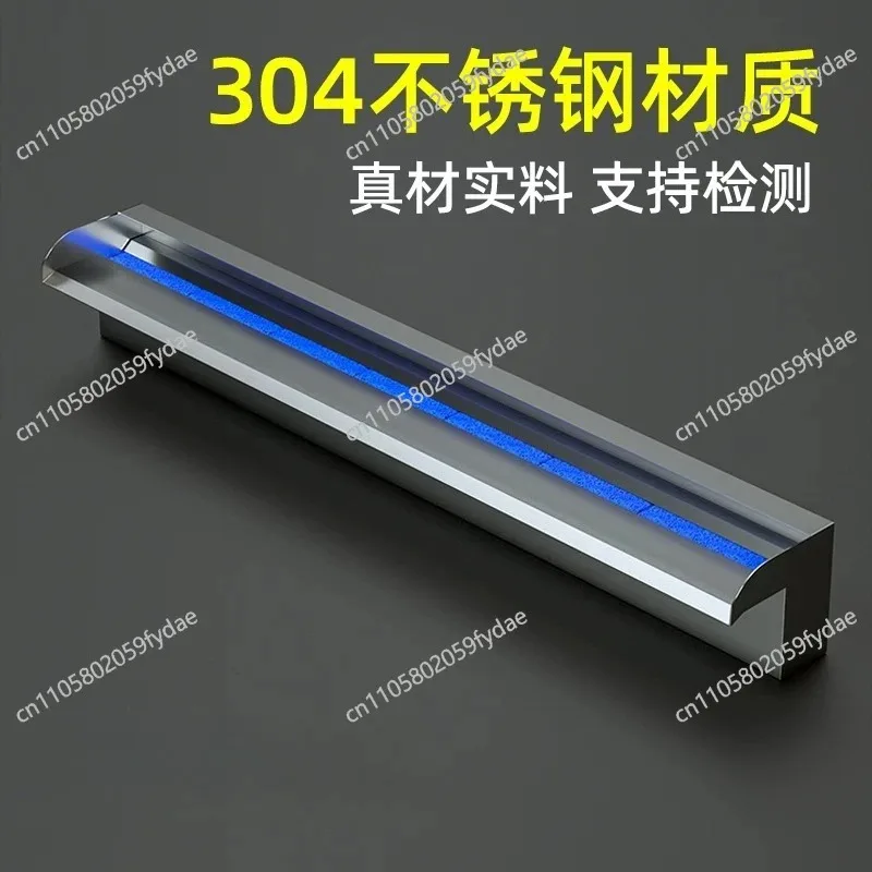 

Водопад для бассейна, водопады из нержавеющей стали с многоцветной подсветкой, уличный фонтан для сада и патио