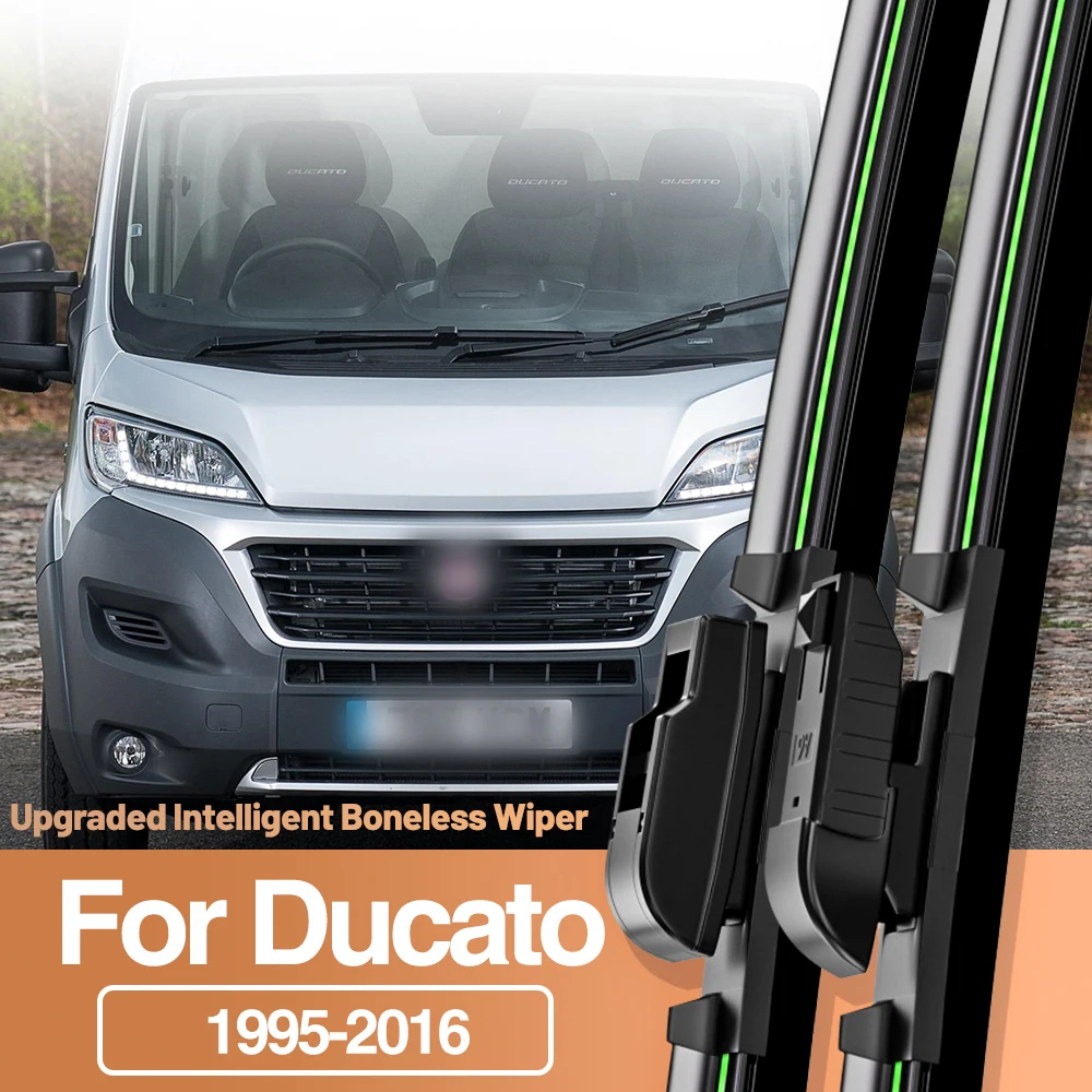 2pcs For Fiat Ducato 1995-2016 Front Windshield Wiper Blades Windscreen Window Accessories 1996 2000 2009 2010 2011 2013 2015