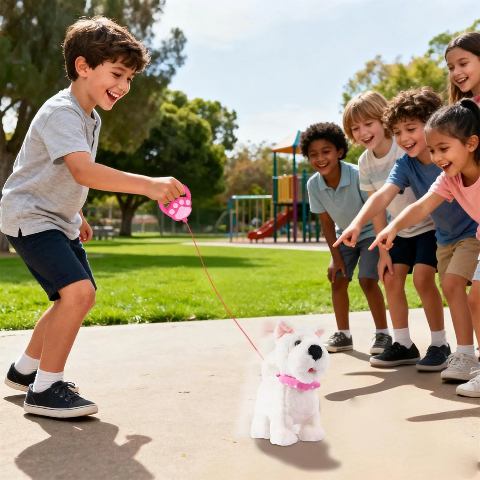 Chien Robot intelligent et réaliste, détection Ai, avec sons, imitation pour enfants, garçons et filles, anniversaire, noël, pâques