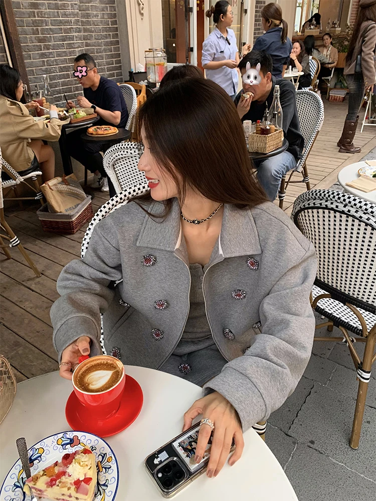 

Женский комплект Faion из двух предметов с открытым кардиганом или джатом и юбкой, осенне-зимний повседневный удобный хлопковый костюм