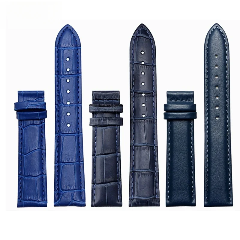 14 16 18 20mm 21m 22mm 23mm bracelet de montre ardillon Bracelet en cuir véritable couleur bracelet de montre pour citoyen rossini