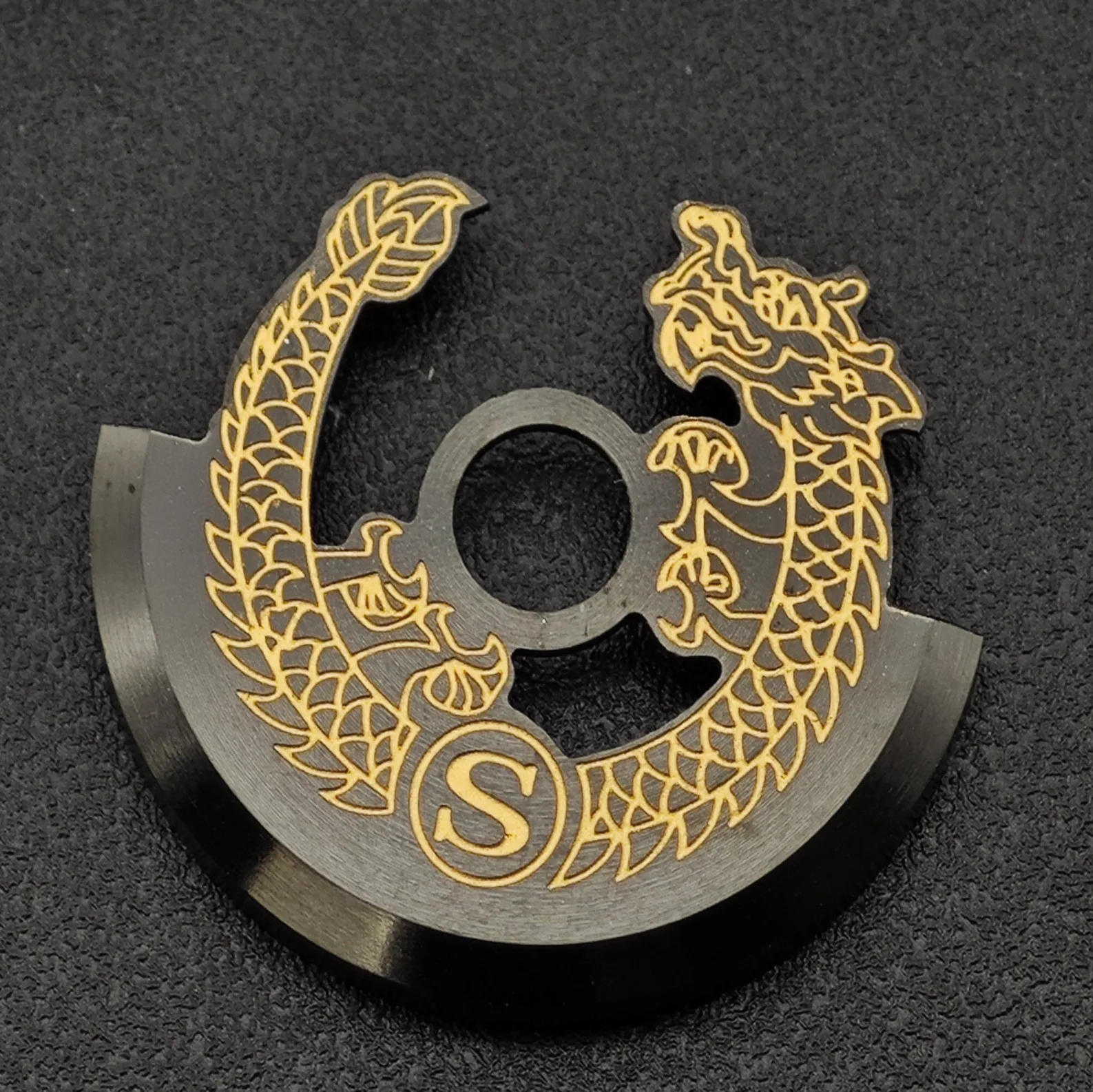 Modified Dragon-shaped Oscillating Weight Rotors for NH35 Mechanical Movement Blue/Silver/Gold  Hammers Watch Repair Parts