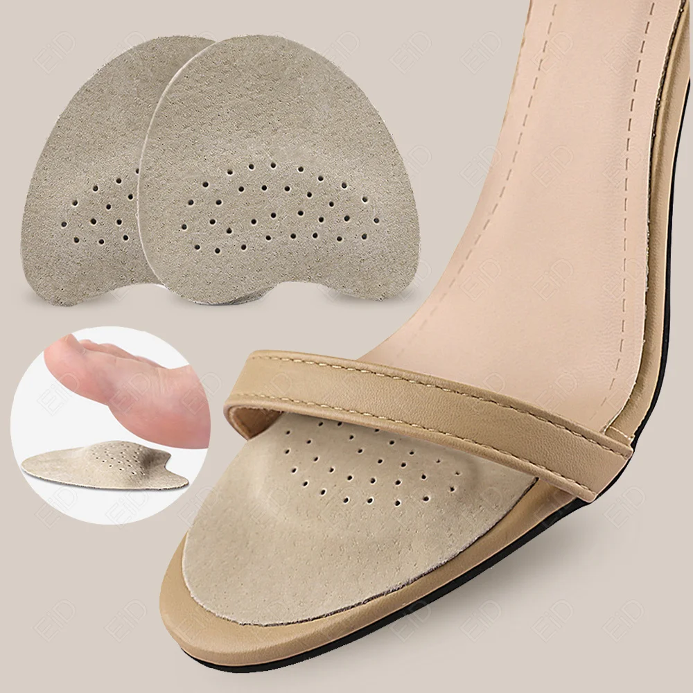 Leather Forefoot Pads for Women High Heels Sandals Anti-slip Shoe Stickers Pain Relief Insert Insoles for Shoes Men Toe Pads