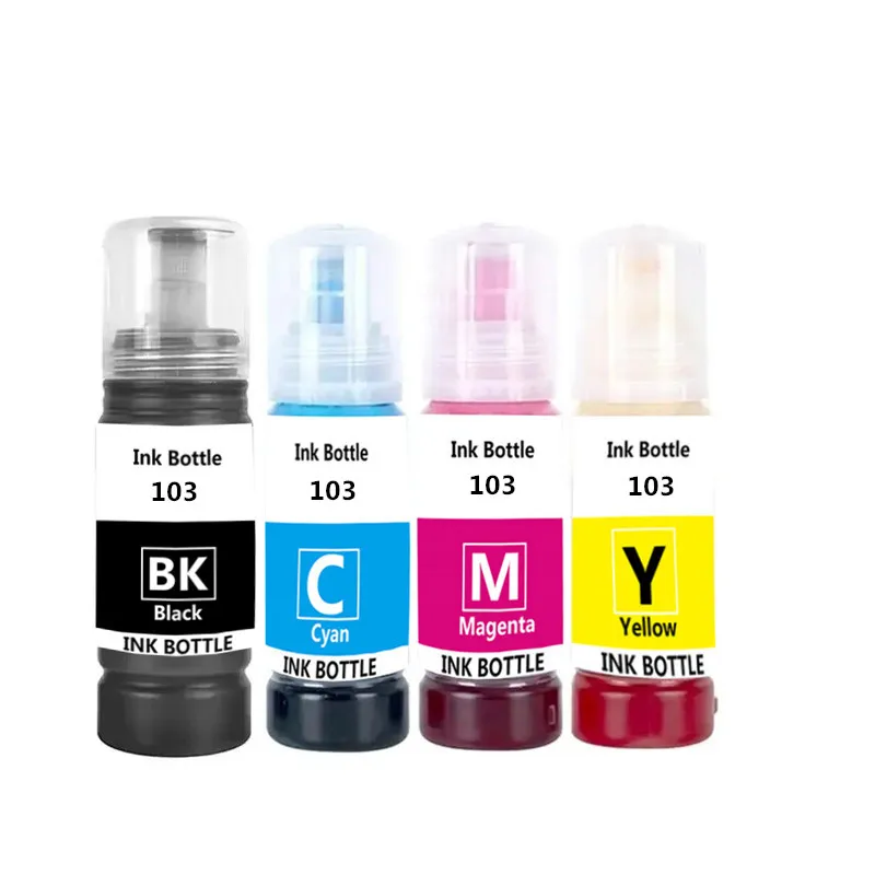 T103 103 T104 104 Refill Dye Ink For Epson Eco Tank L1110 L3100 L3110 L3111 L3116 L3150 L3151 L3156 L3160 5190 Desktop Printer