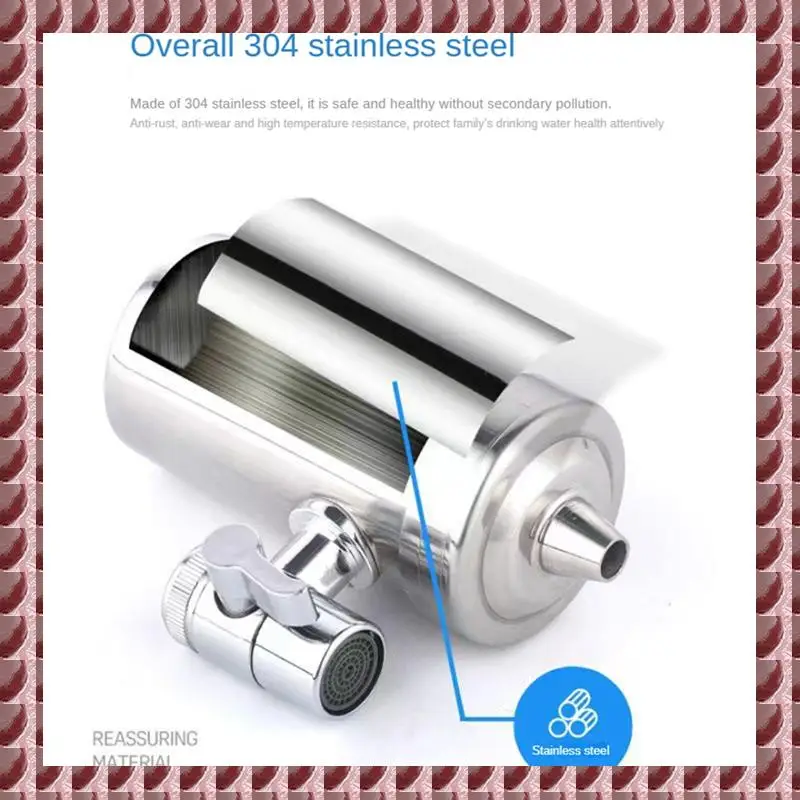 Stainless Steel Faucets Water Purifier Household Tap Water Direct Drinking Kitchen Water Filter Remove Water Pollutants Durable
