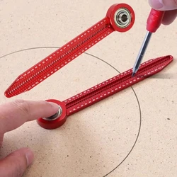 Woodworking Scribe Gauge Carpentry Circular Drawing Compass Carpentry Hole Ruler Precision Scribe Gauge Marking Measurement Tool