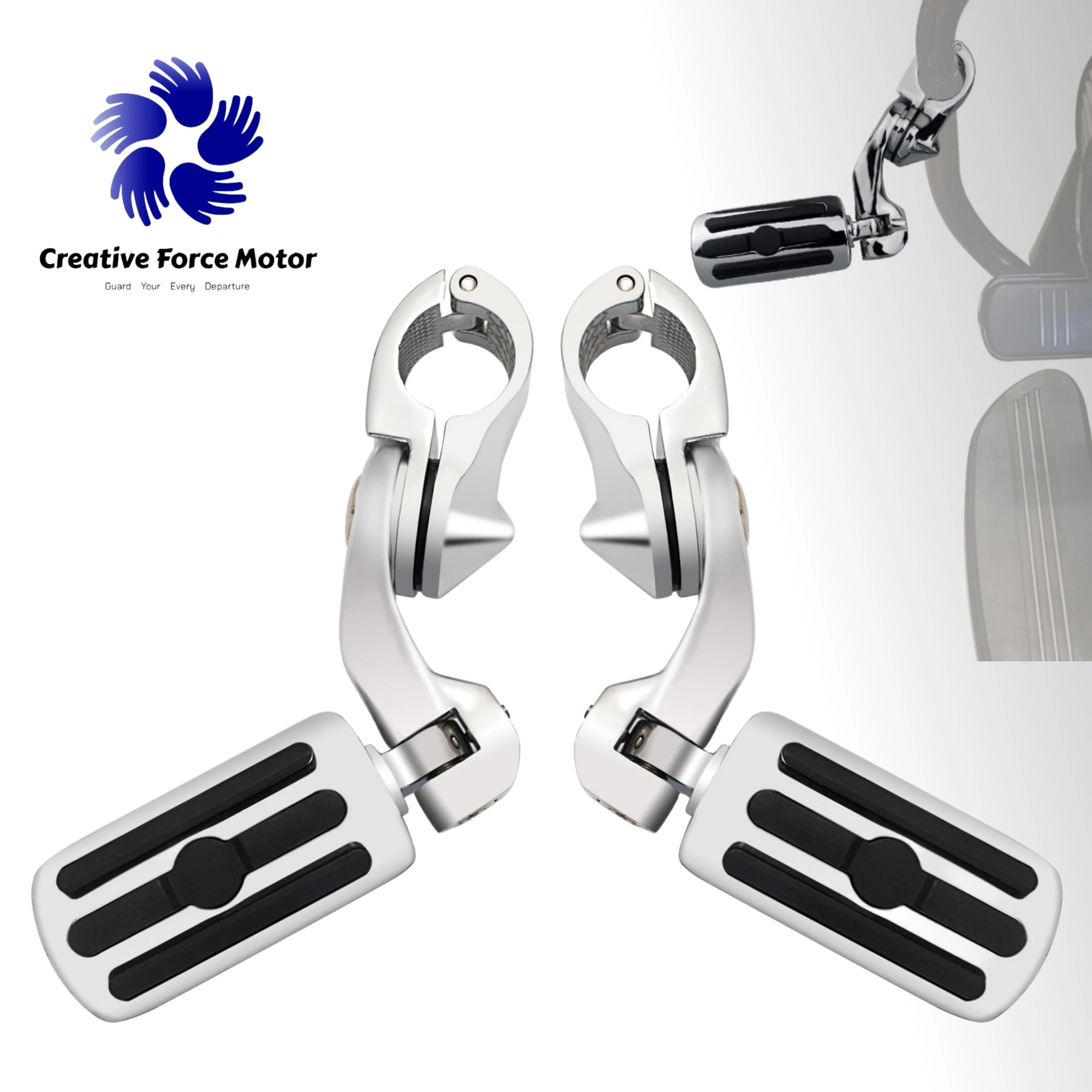 1-1/4 "motocykle osłona silnika autostrada podnóżki zestaw montażowy dla Honda Harley Davidson Touring Road King Street Glide Sportster 1200 Iron 883 Dyna akcesoria motocyklowe
