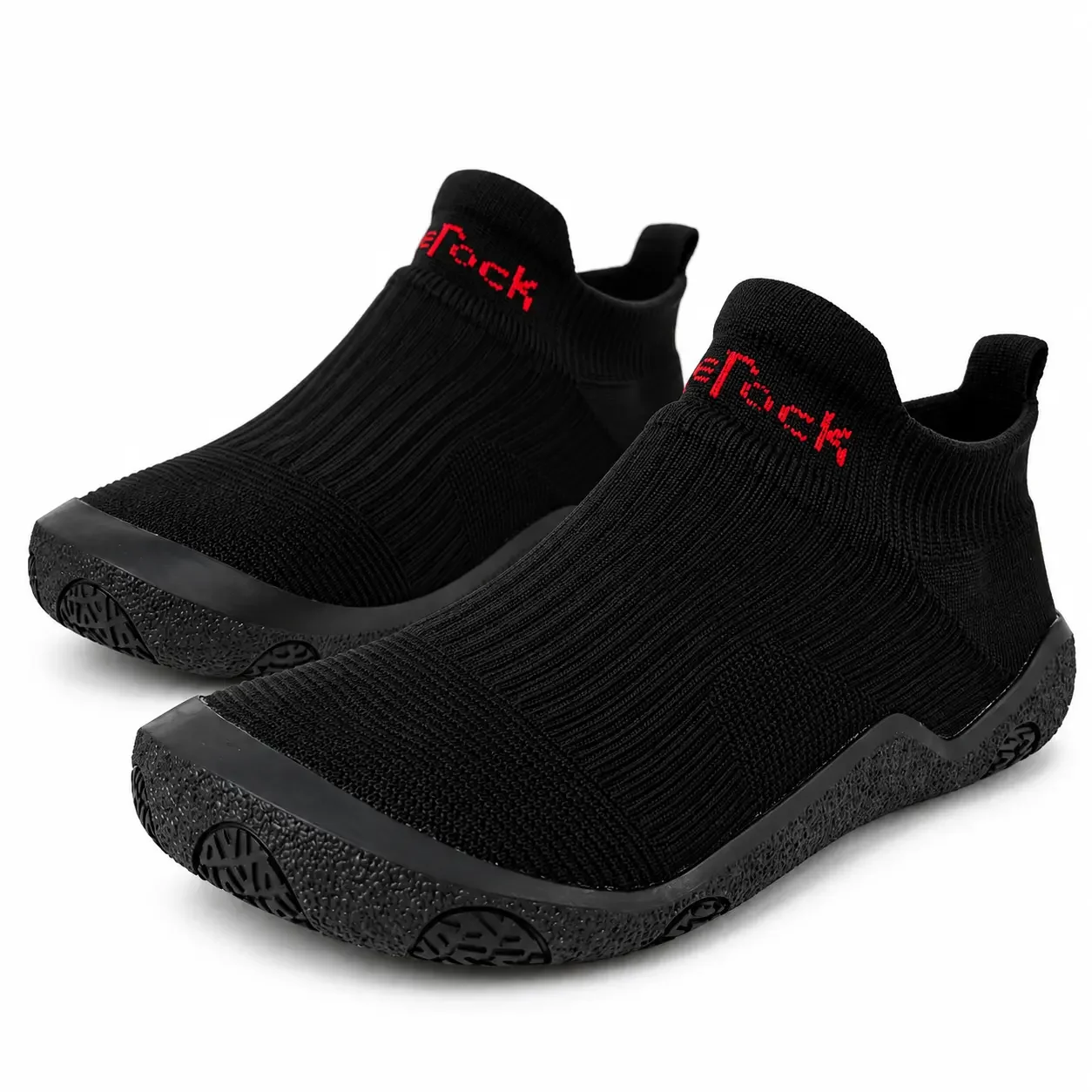 Knitted Sock Sneakers Men Women Lightweight Breathable Hiking Shoes Slip-on High-top Outdoor Sports Shoes for Walking Trekking