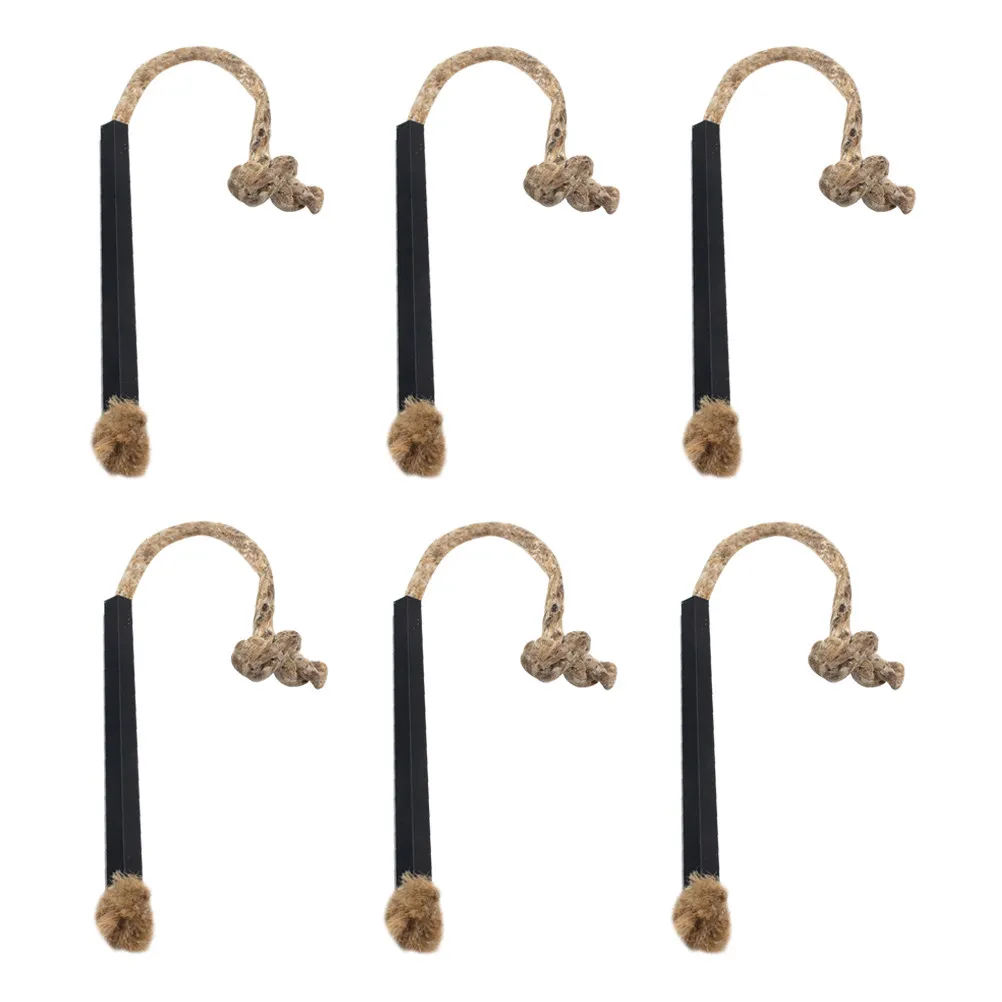 6Pcs Portable Fire Starter Hemp Rope Wick Outdoor Camping Hiking Survival Fire Light Cord Rope Wick Camping Cords