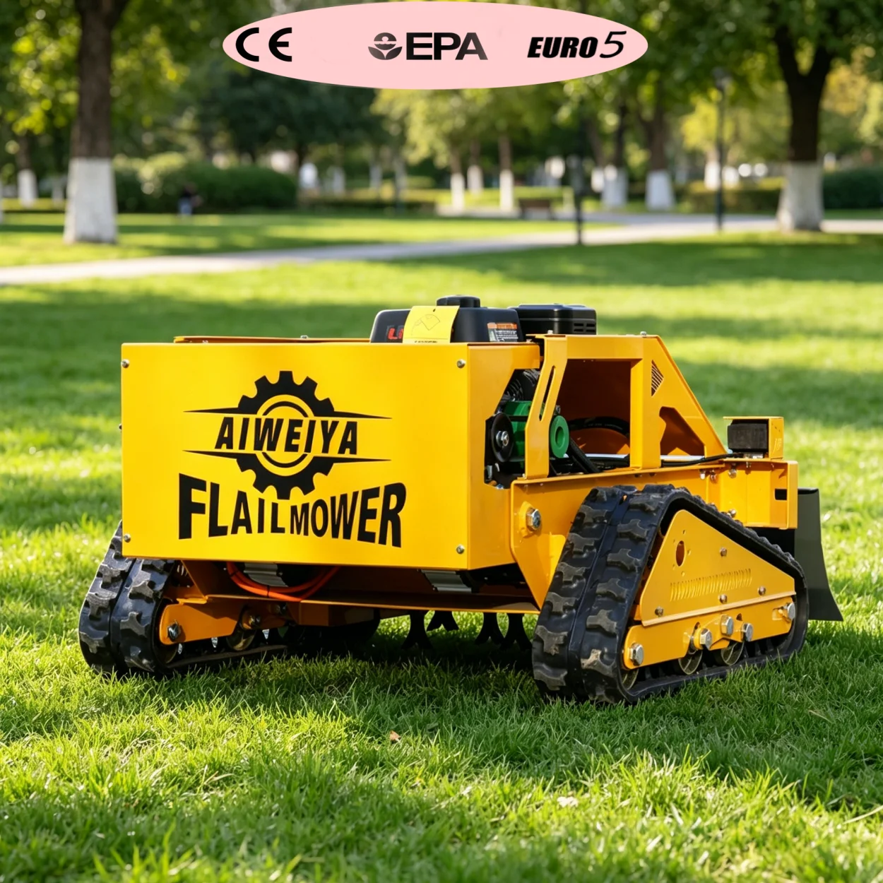 

Customized Zero Turn Flail Lawn Mower Remote Control Robotic Grass Cutter for Home Garden Backyard Use