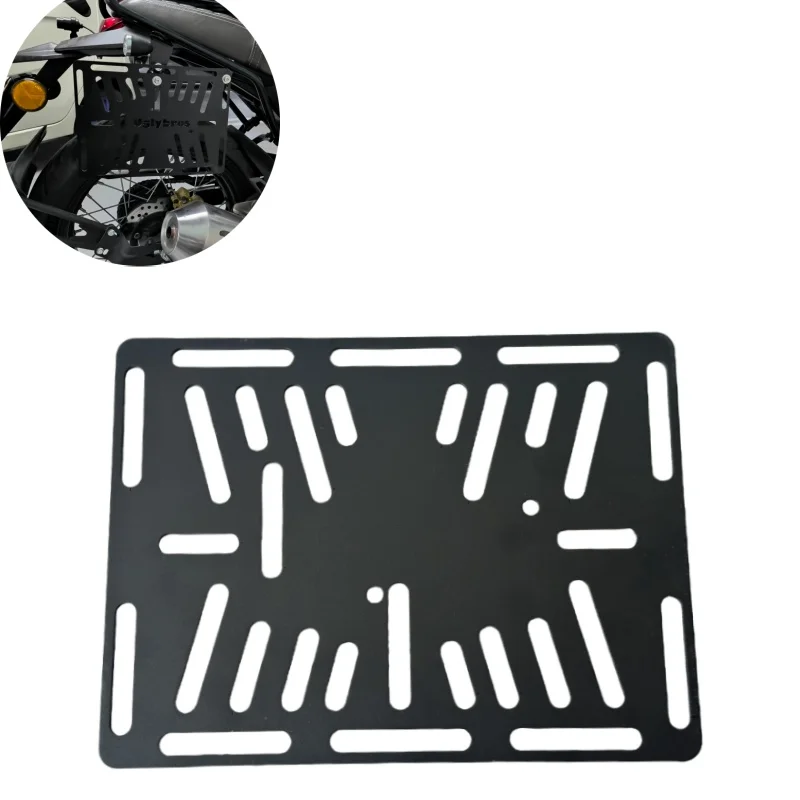 Retro Motorcycle Frame Side Packs Oil Drum Luggage Rack Aluminum Alloy Modification Mounting Gear for Outdoor Fishing Brackets