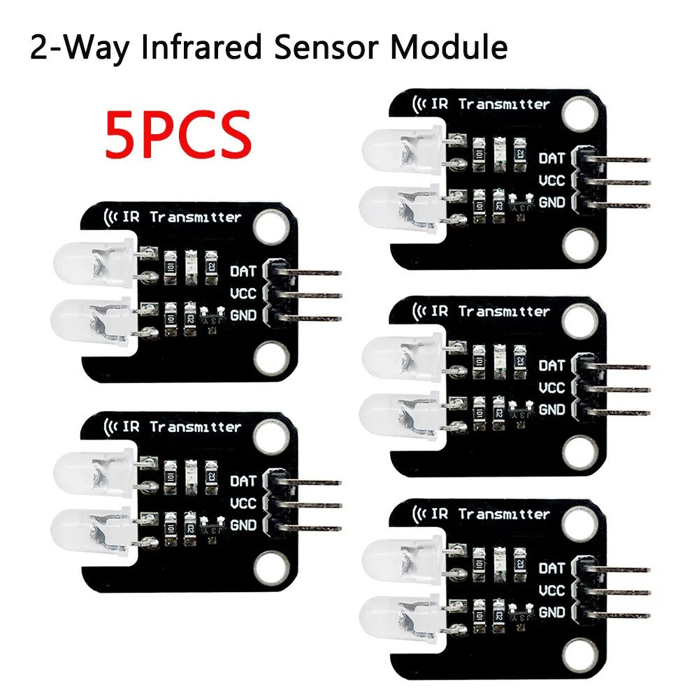 2 Channel Infrared Transmitter Module IR Transmitter 38Khz Infrared Receiver Sensor Module for Arduino Electronic Building Block