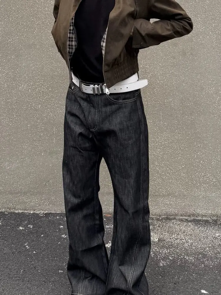 Versatile Fashionable Micro Flared Men Women Jeans Commute God Pants Embroidered  Hair Brand Casual Wear All Seasons