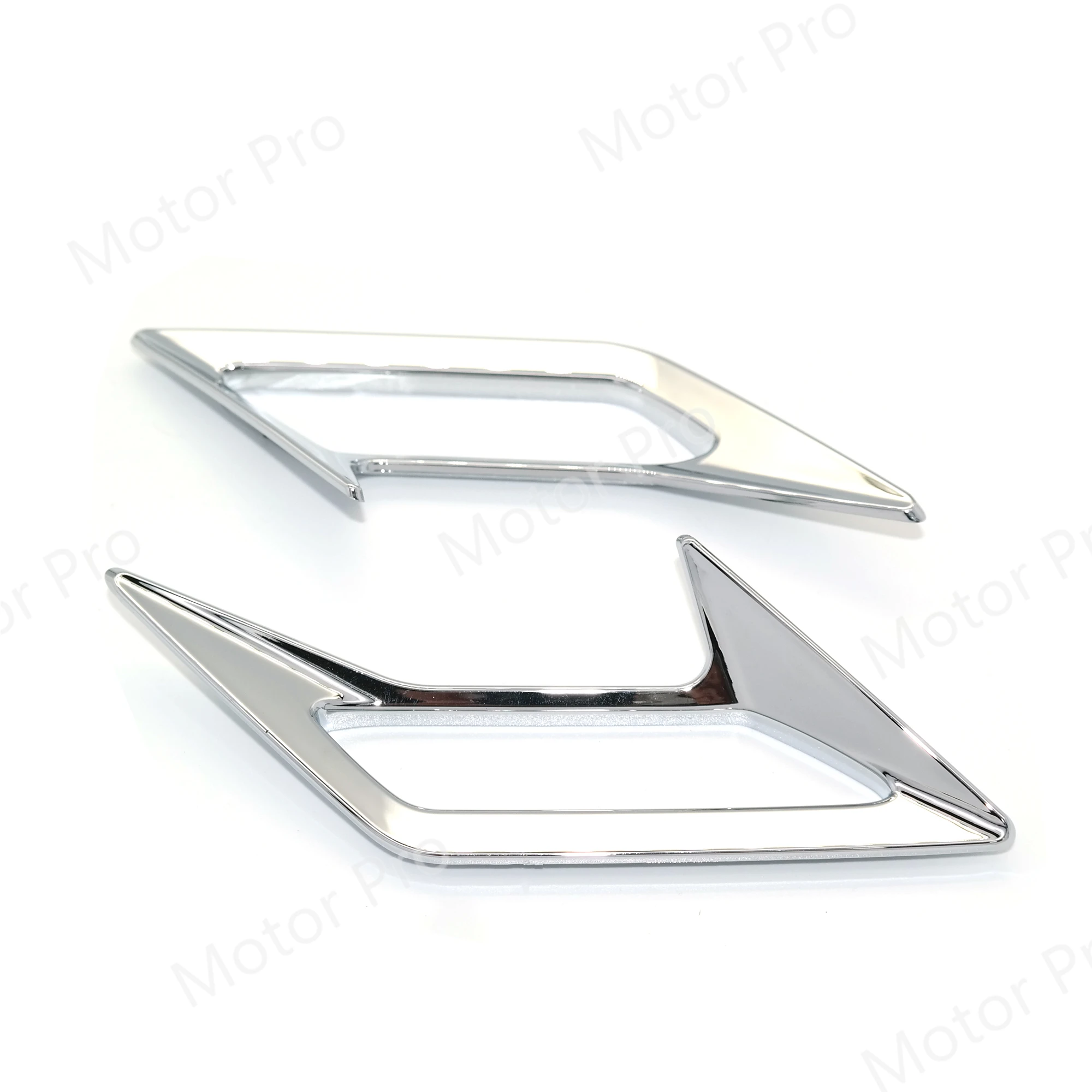 Motorcycle Chrome ABS Plastic Front Fender Vent Trim Kit For HONDA Goldwing GL1800 2018 2019 2020 2022 Accessories Gold Wing