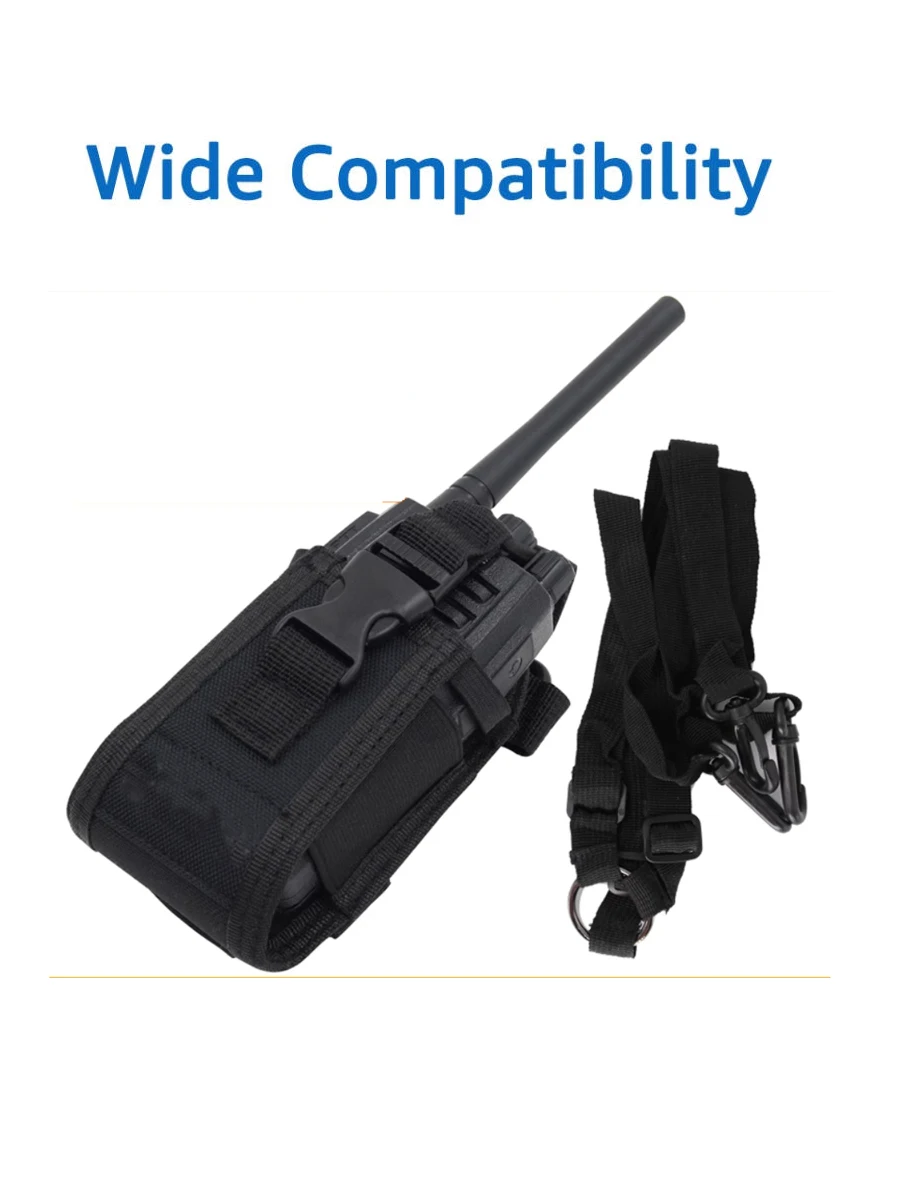 Etui ochronne Walkie Talkie do MOTOROLA/Kenwood/Hytera Uniwersalna nylonowa osłona zapobiegająca upadkom, torba na pasek, torba na klatkę piersiową, plecak — zdjęcie produktu 6