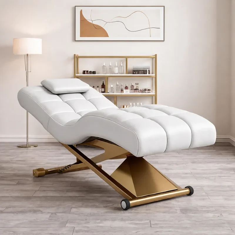 Electric Lifting Beauty Bed S Shaped Eyelash Bed for Medical Spa Massage Tattoo Plastic Surgery Treatment Table