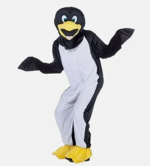

Новинка 2025 года, Лидер продаж для взрослых, милый костюм талисмана пингвина на Хэллоуин, плюшевое рождественское нарядное платье, костюм талисмана на Хэллоуин