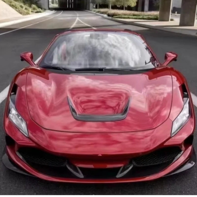 Carbon Fiber Front Bumper Corner and Middle Lip Body Kit for Ferrari F8 Upgrade N Style, Customized Car Kit, Car Supplies