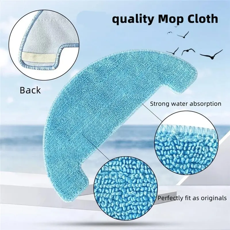 【Hot Cake】For Ilife Chuwi A4 A40 A4S X432 Roller Main Side Brush Hepa Filter Strainer / Amibot Spirit H2O Robot Cleaner Kit