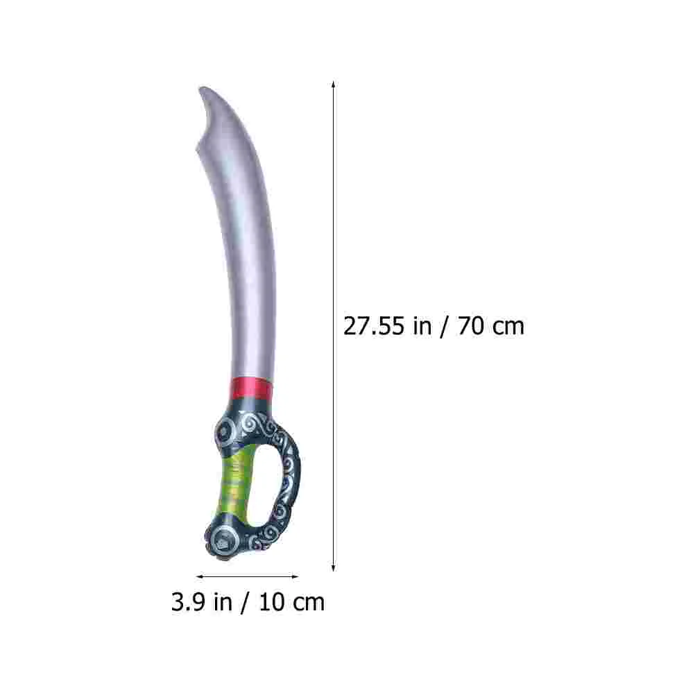Espada con cuchillo de pirata para fiesta de cumpleaños y Halloween, accesorios para escenario, juguete de Cosplay para niños, regalos, espada inflable
