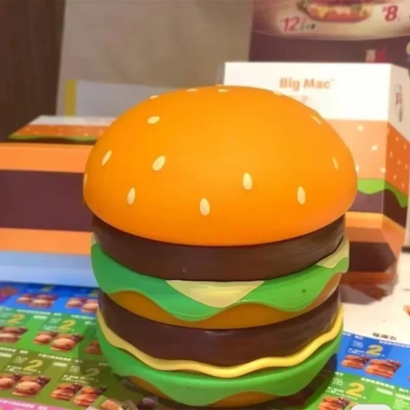 Burger fries patting lamp bedroom bedside night light desktop model ornaments accompany children's birthday gift