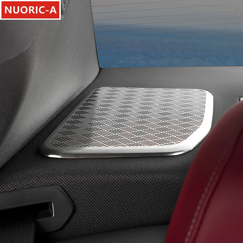 

Stainless Steel Trunk Audio Speaker Decoration Cover Trim For BMW 5 Series i5 G60 2024 Car Styling Interior Accessories