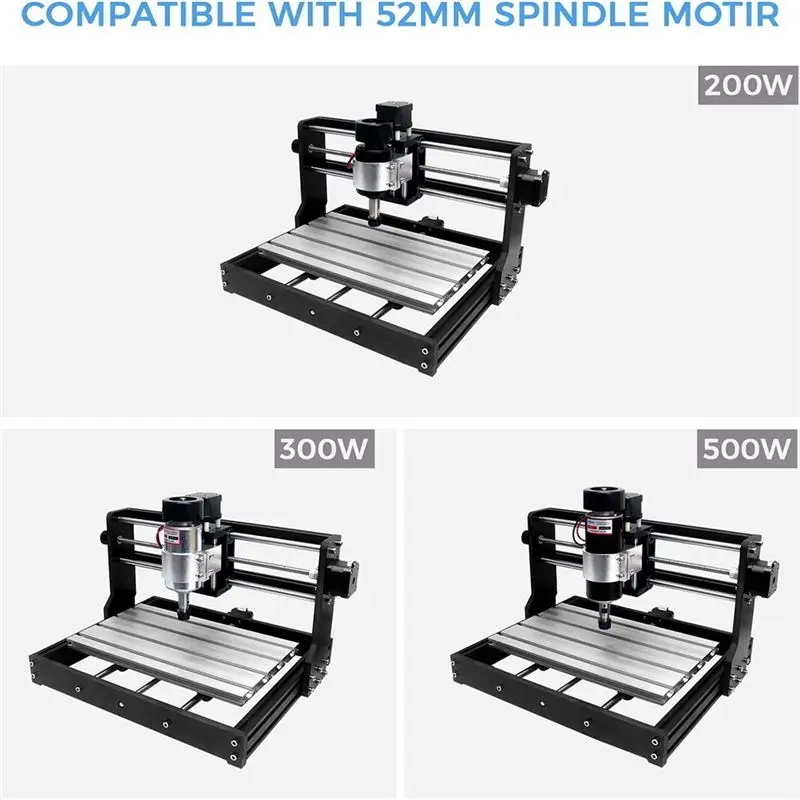 Happy New- Z Axis Spindle Motor Mount Kit, Upgrade The Spindle To 200W For 3018 Pro Series CNC