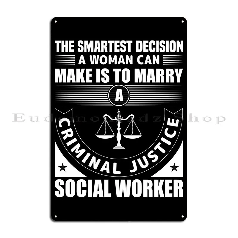 Smartest Decision By Woman Metal Sign Garage Kitchen Printed Funny Bar Tin Sign Poster