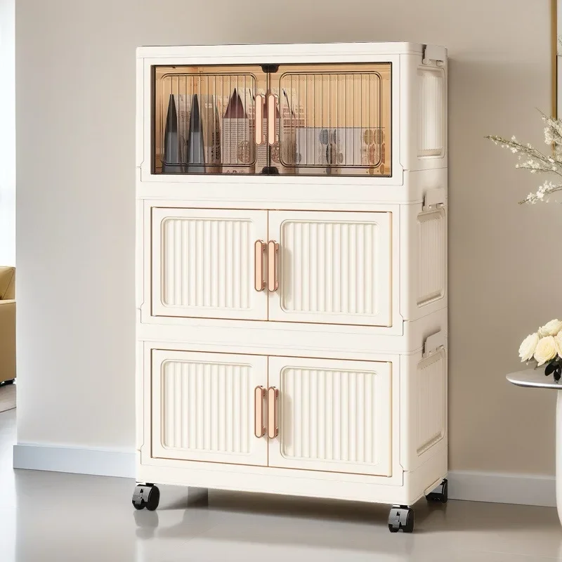Vertical pattern folding model, removable storage cabinet, sundry storage locker MJ mixed and matched model