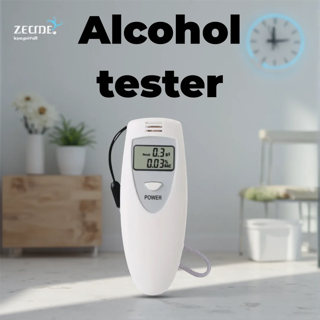 Bestseller: Portable, breath-activated, high-precision alcohol tester with hanging cord and LCD screen, suitable for home use an