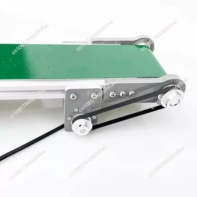 10×35cm Mini Desktop Electric Conveyor Belt, 0-116RPM Variable Speed, DIY Elevator Model & Friction Experiment Equipment