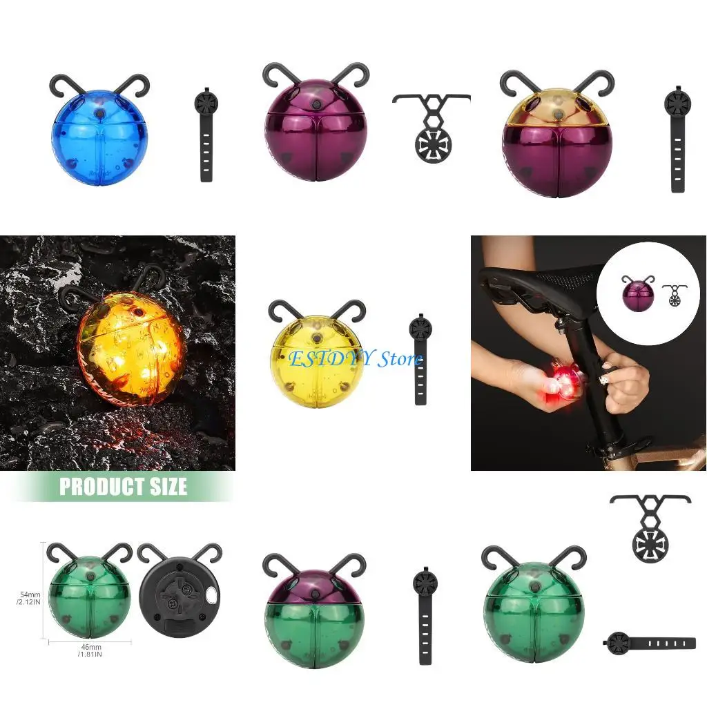 

G6DE Durability Bikes Light Plastic Bikes Lamp Long Ranges Bicycles Outdoor Tail Ligt