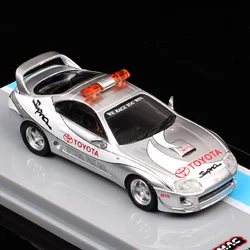 Toyota Supra Segurança Carro Metal Modelo Diecast, Brinquedo Prata, Lembrança Prata, Veículo de corrida, Ritmo Oficial, Escala 1:64, Tarmac Works, GT