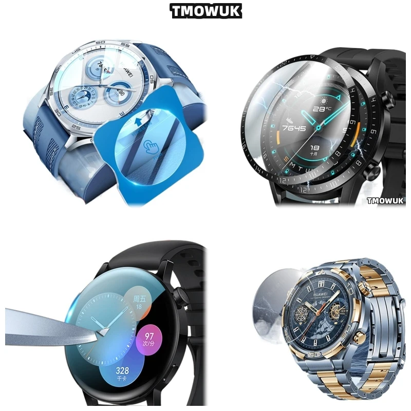

For Huawei WATCH GT2 GT3 GT4 GT5 Pro Cyber Ultimate 41 42 43 46mm - 9H Hardness Tempered Glass, HD Clear, Anti-Scratch & Sensiti