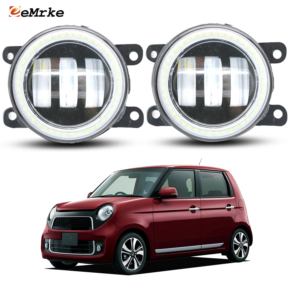 

Обновление светодиодных противотуманных фар PTF для Honda N One 2012 2013 2014 2015 2016 Angel Eyes DRL Автомобильные прозрачные линзы Дневные ходовые огни