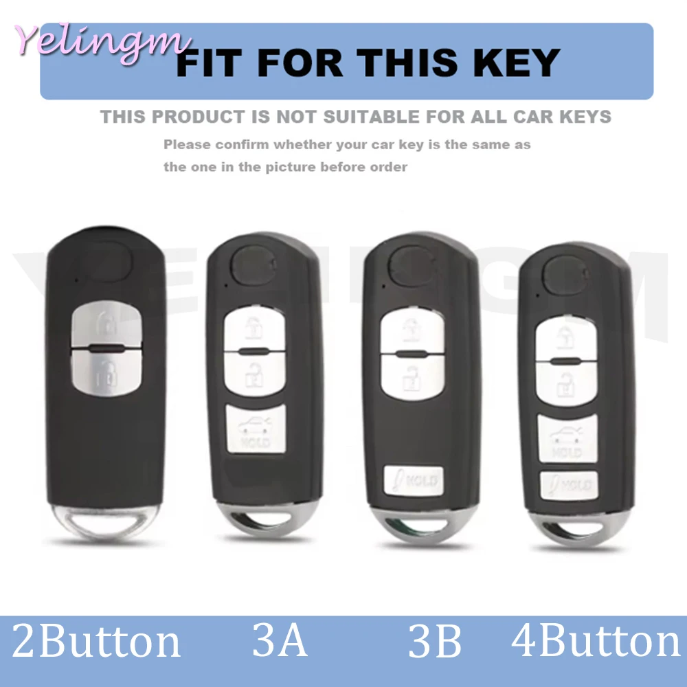2 3 4 Buttons Shell TPU Remote Key Cover Case For MAZDA 2 3 5 6 CX-3 CX-5 CX-7 CX-9 Speed Miata MX5 Jacket Protector