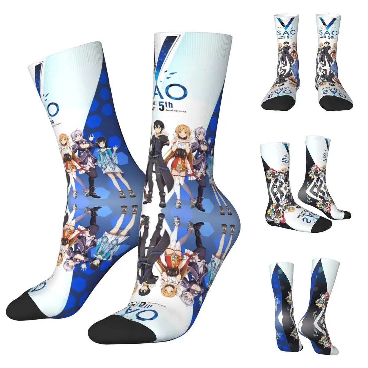 SAO Sword Art Online Men and Women printing Socks,fashion Applicable throughout the year Dressing Gift