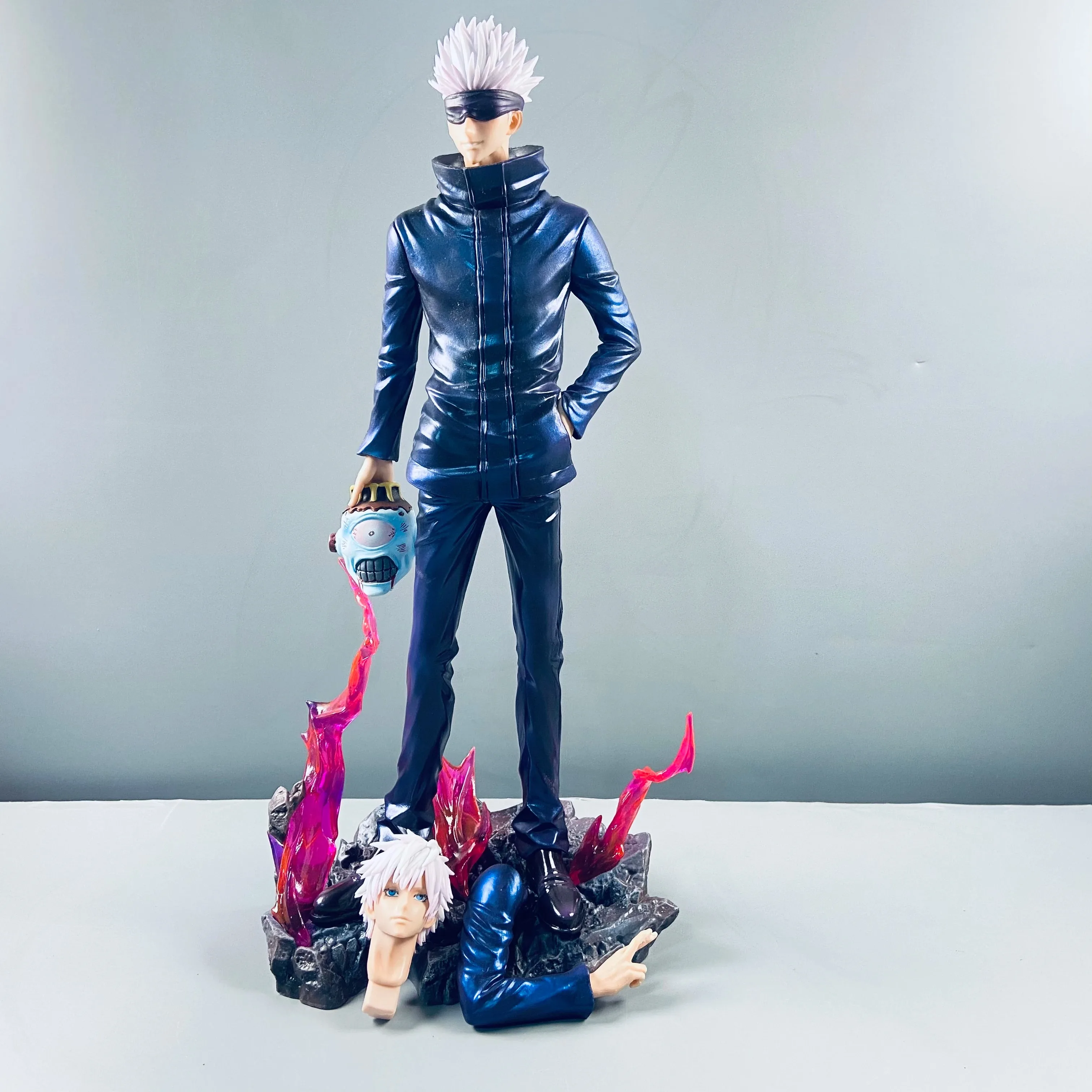 Em estoque jujutsu kaisen lx em pé 5t5 figuras satoru gojo figura de ação estátua personalizada coleção modelo ornamento brinquedos crianças