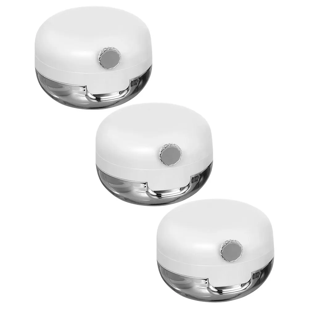 3Pcs Lip Balm Containers Mini Plastic Jars Tiny Jars with Mirror for Travel DIY Makeup Storage Lip Balm Containers