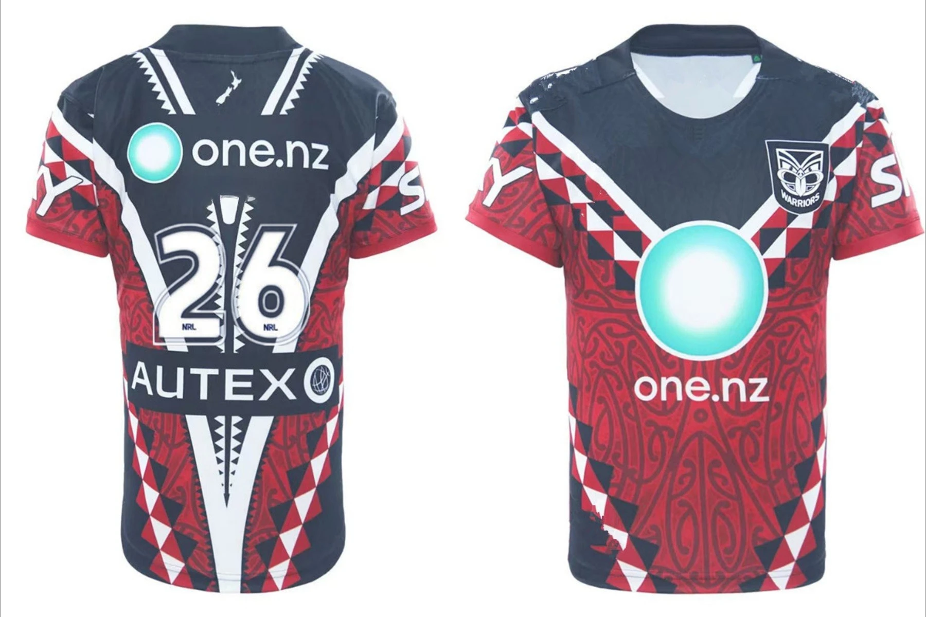 New Zealand Warriors men's rugby jersey 26/27 NRL league short sleeved sports T-shirt breathable quick drying family uniform