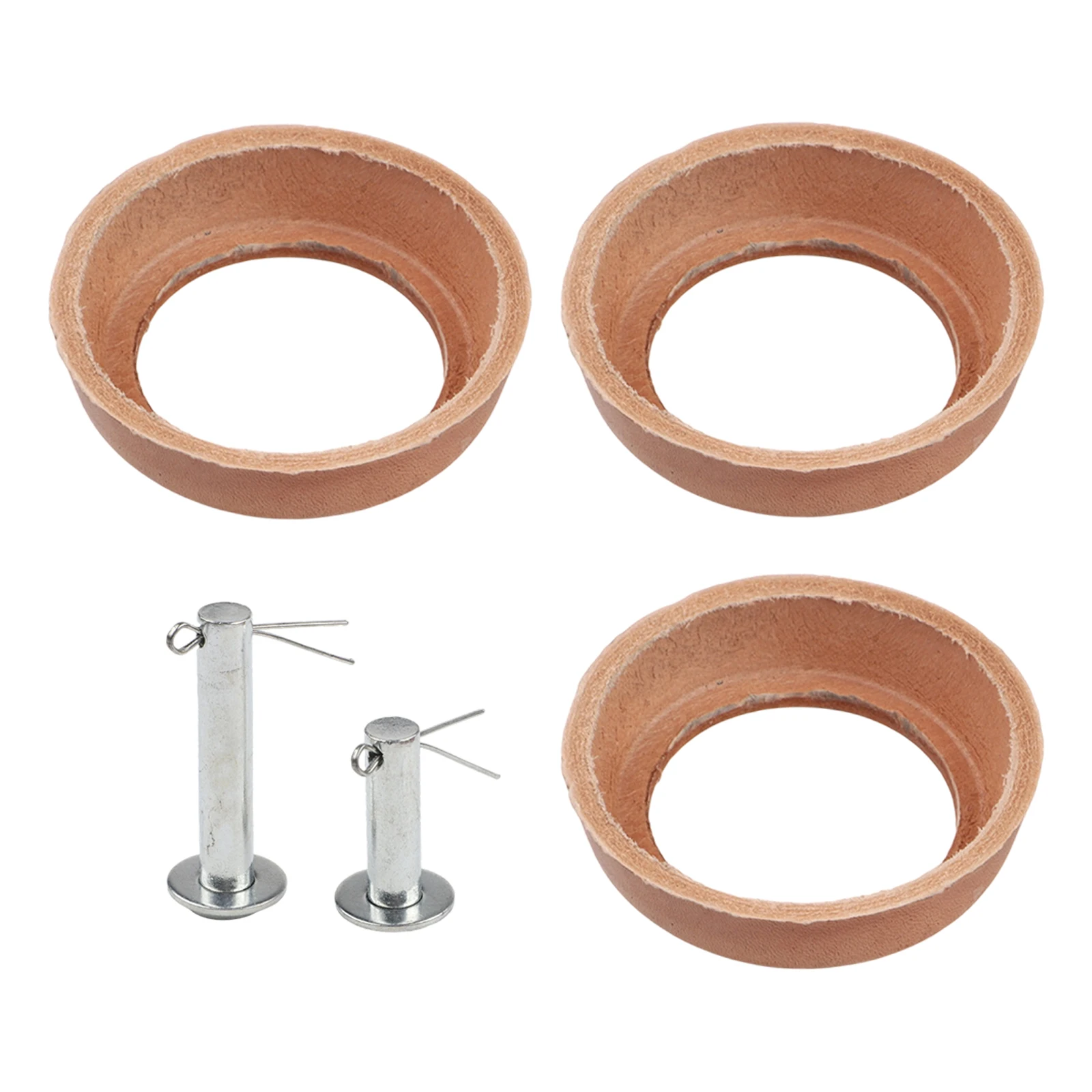 Easy Installation Leather Cuffs Dimensions 52mm X 20mm X 4mm Handle Pump Parts Cowhide Leather Material Rubber Seal Sets