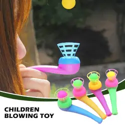4PCS Plastic Pipe Blowing Ball Toys For Kids Outdoor Sports Games Balance Training Learning Toys Children Funny Gifts