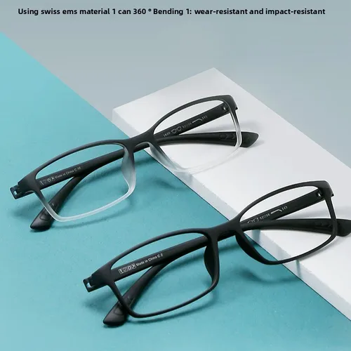 Imagen 2 del producto CLLOIO, gafas de lectura de estilo informal de negocios, gafas graduadas antirreflectantes TR90 con montura cuadrada para miopía, gafas progresivas