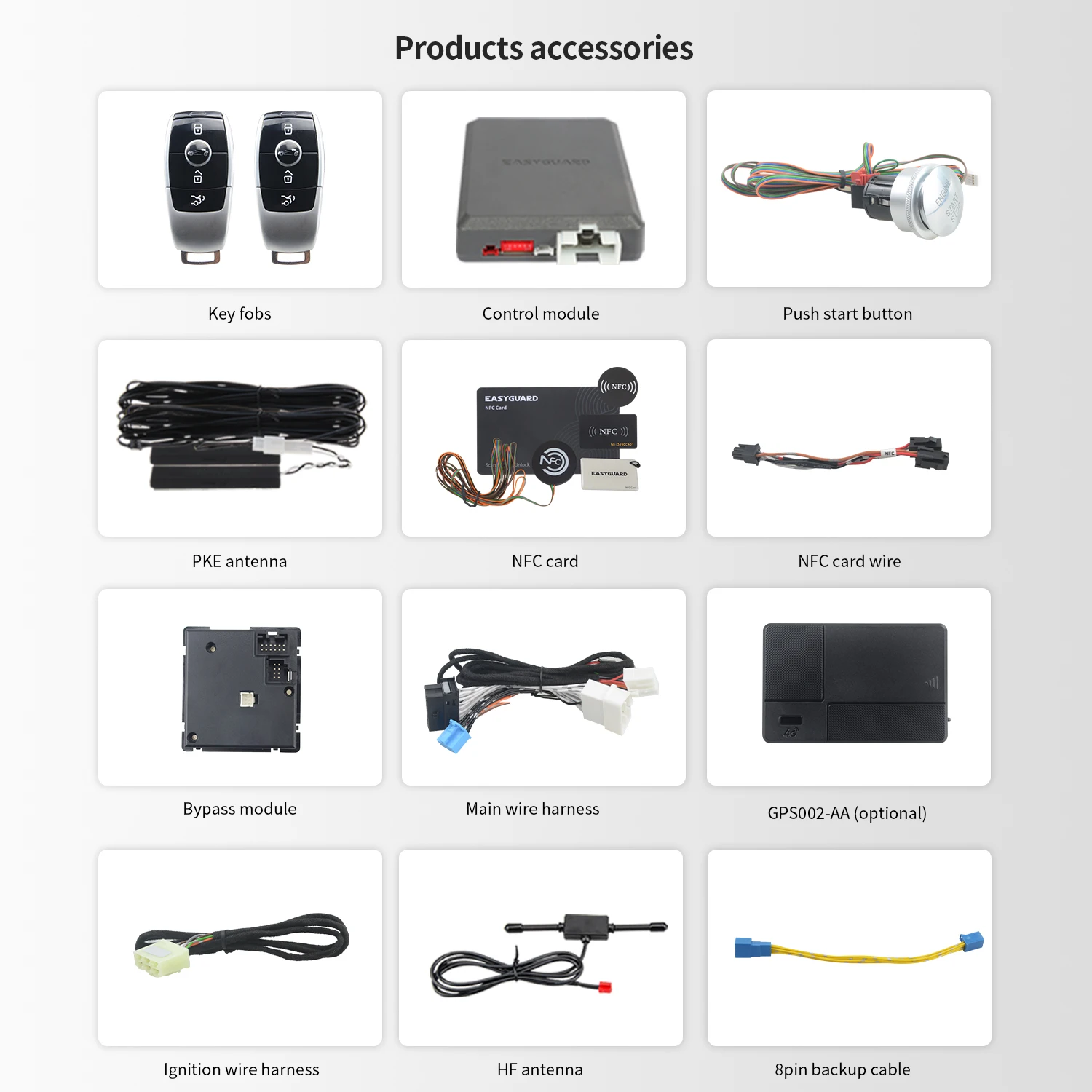 EASYGUARD semi Plug & Play PKE avviamento remoto NFC adatto per 13-15 ML W166/GL /16-18 GLS /12-18 GLA/CLA C117/12-16 Classe B/BJ90