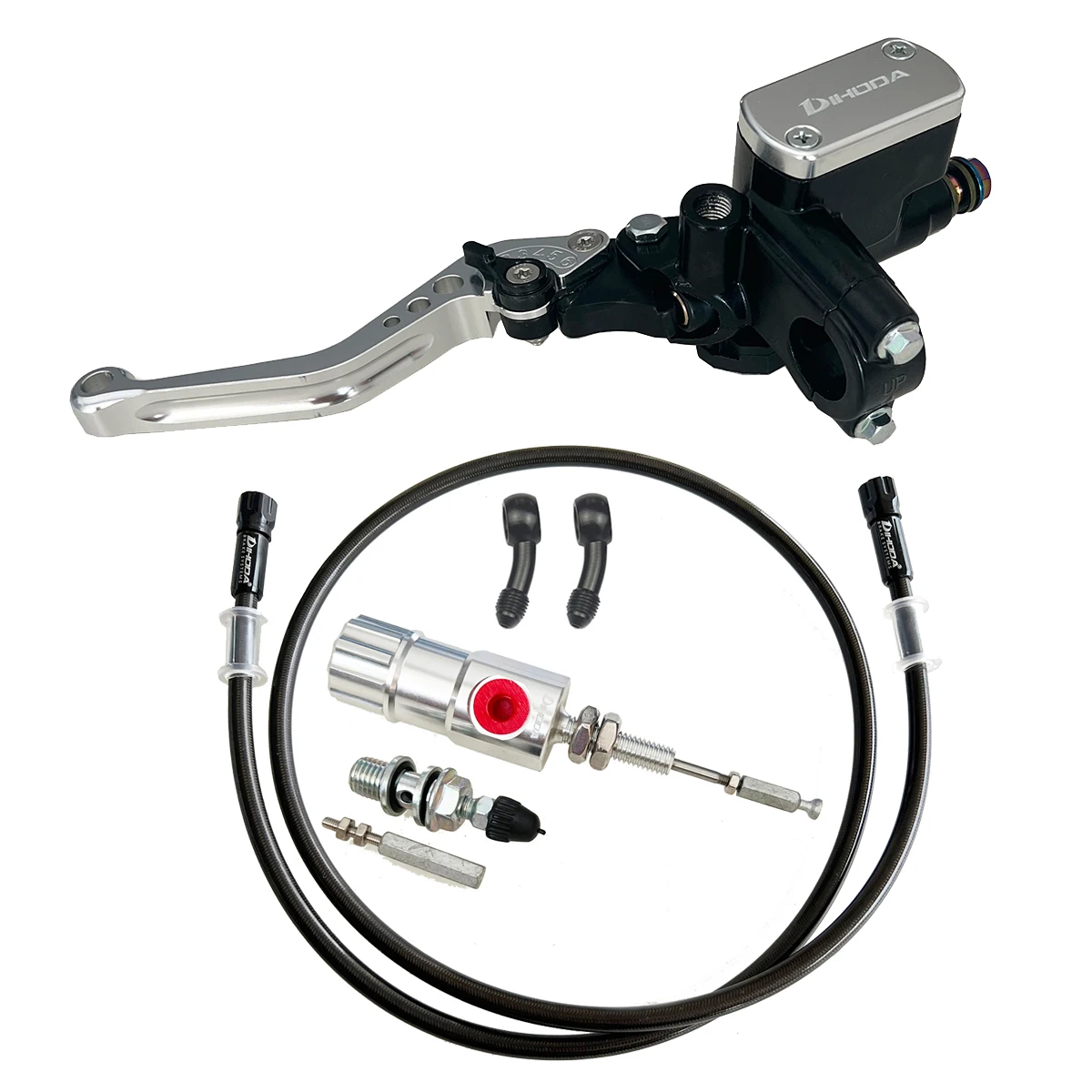 CNC motocicleta pistão, cilindro mestre Kit, alavanca da embreagem, bomba de embreagem hidráulica, Honda, Yamaha, Kawasaki, Suzuki, 7/8 \