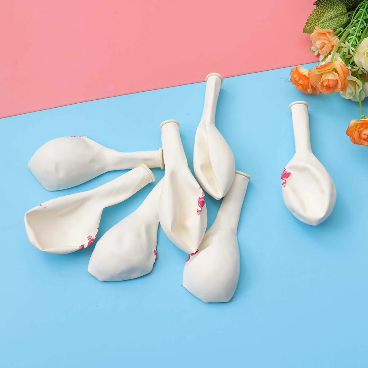 

10Pcs Creative Balloon 12 Inch Flamingo Print Party Favors for Tropical Summer Wedding Shower Classroom Birthday Garden