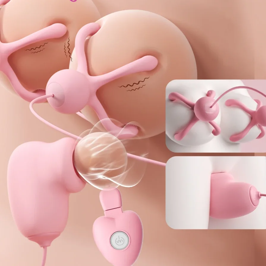 الحلمة المشبك هزاز للنساء تدليك الثدي البظر Ctimulator محسن الحلمة مص محفز الجنس لعب الإناث ألعاب جنسية #1